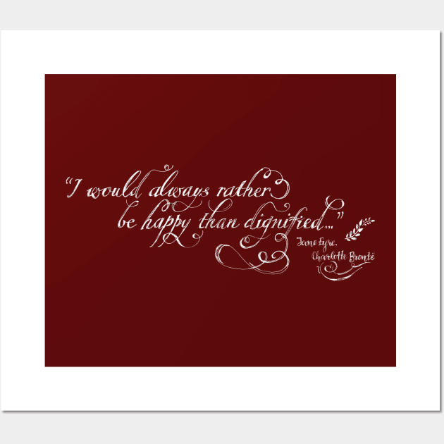 Calligraphy of Jane Eyre quote Wall Art by FanitsaArt